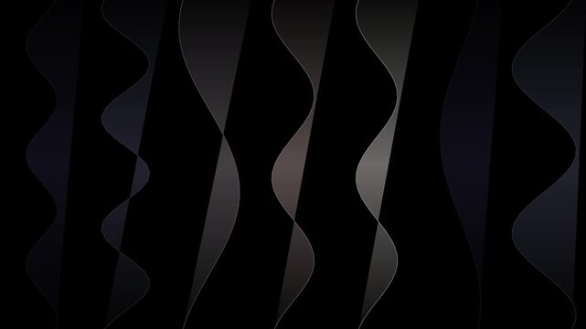 Seamless looping wavy dark background with subtle gradient light effects for tech designs