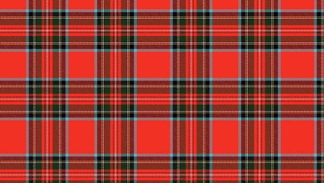 Traditional red and green scottish tartan plaid fabric pattern texture background