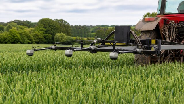 Tractor-mounted crop sensor guiding precise fertilizer application, for regenerative farming, soil conservation and climate resilience