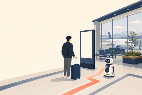 AI airport wayfinding service in Japan