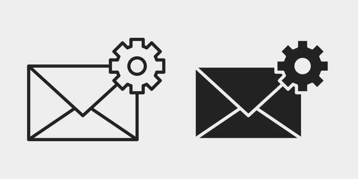 Automated Email Icon represents sending scheduled and triggered email messages automatically for notifications, customer communication, marketing, updates, and business workflows.