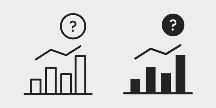 Data Forecasting Icon represents predicting future trends, outcomes, and business performance by analyzing historical information, patterns, statistics, and relevant data.
