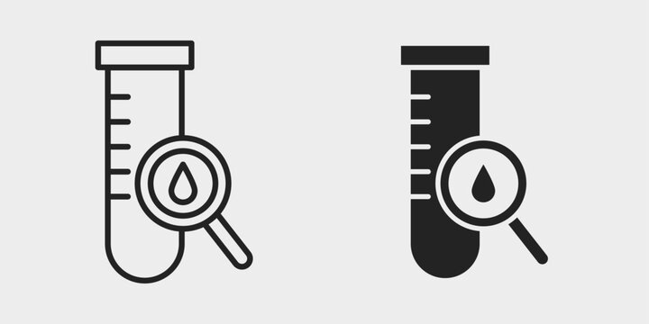 Medical Laboratory Test Icon represents clinical testing, sample analysis, diagnostic procedures, and laboratory research used to evaluate patient health and identify medical conditions.