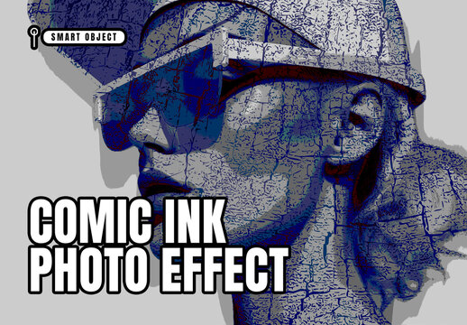 Comic Ink Photo Effect Template