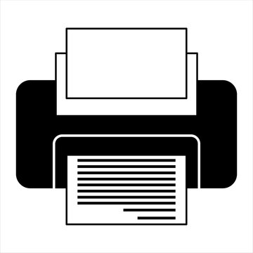 Printer Vector Logo Template