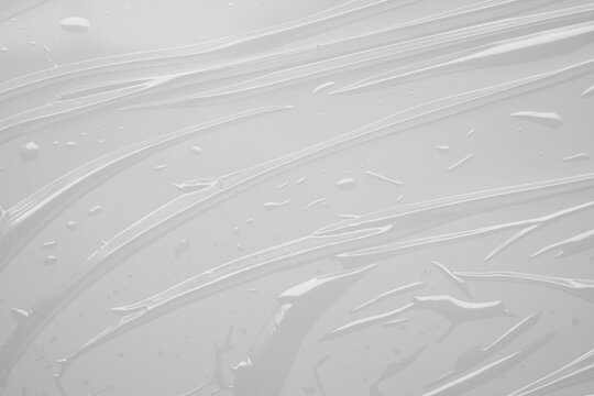 Abstract white plastic film wrap texture background