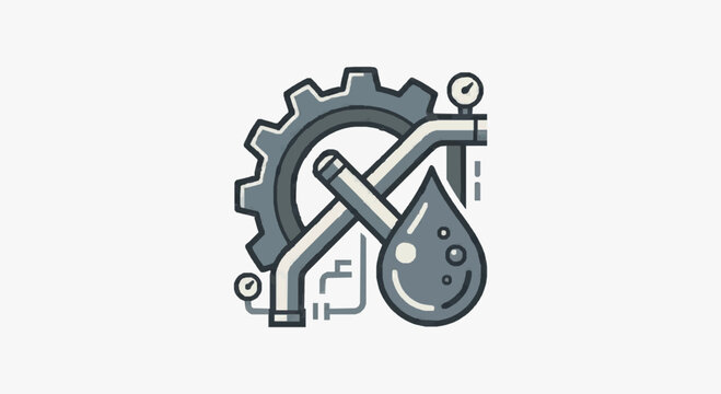 Modern Gear and Wrench for Technology and Engineering Concepts