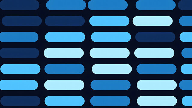Blue Digital Pill Shapes Grid Pattern Background