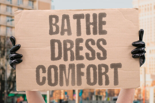 "Bathe dress comfort" AI cannot bathe dress or comfort people. AI. CANNOT. BATHE. DRESS. COMFORT.
