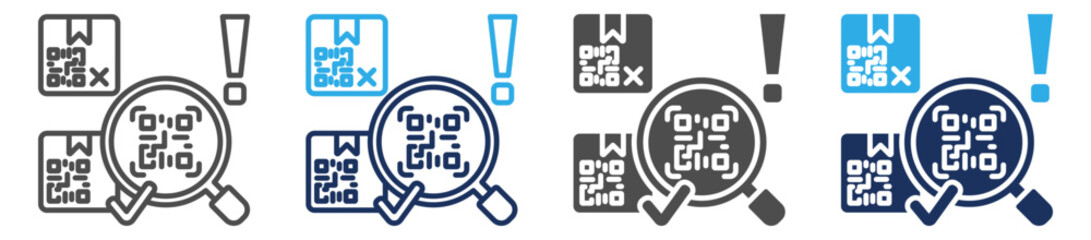 Fototapeta premium counterfeit icon set multi concept