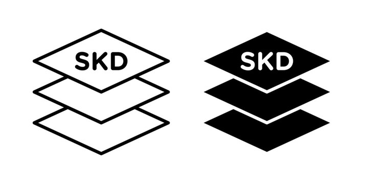 SDK Icon represents a software development kit, providing tools, libraries, and resources for application development and system integration with editable vector illustration.