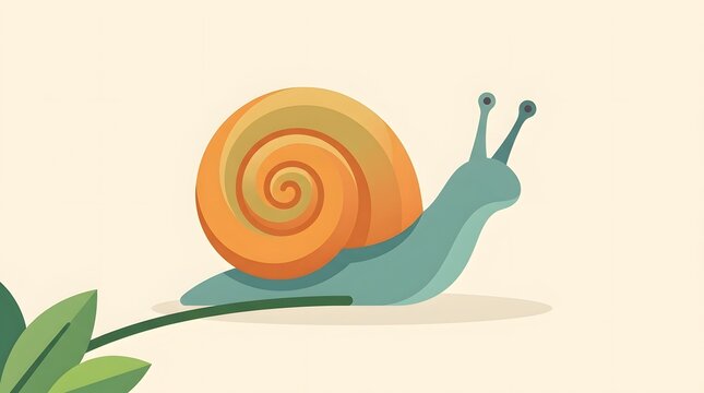 snail on a leaf