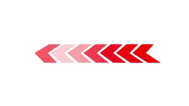 Arrow icon concept animation, arrows sign right to left animation concept, arrow loop animation left direction concept, arrow loading icon animation