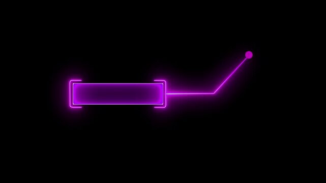 Hud callout rectangle text box animation. HUD graphics around the edges for use in movies, Technological HUD template callout. with 4k video motion graphic.