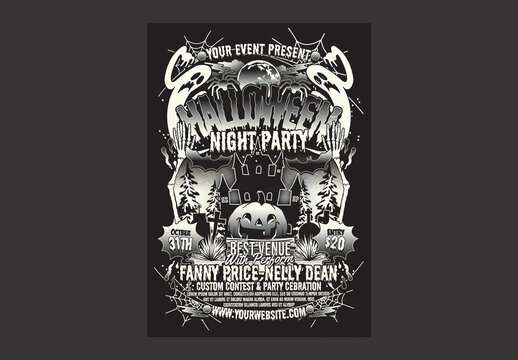 Halloween Night Party Flyer