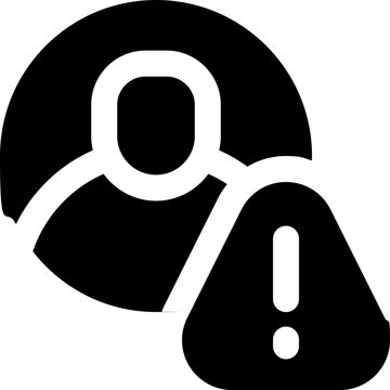 user glyph icon. Strong and solid vector icon for websites, mobile interfaces, presentations, and visual branding. High quality and easy to edit.