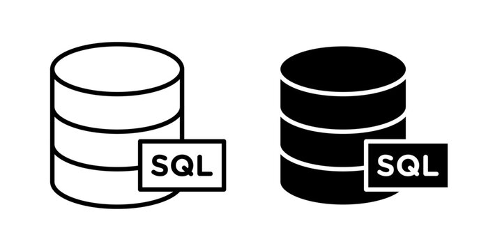 SQL Icon represents structured database querying, data management, information retrieval, and relational database operations used in software and business systems.