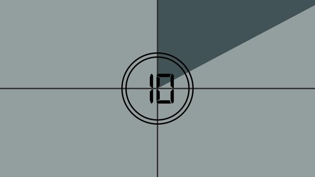 real Countdown timer animation. Sleek and stylish 15 second modern flat countdown animation shmoo timer from 15 to 0 seconds with transparent background and full alpha channel support. ant 4k video