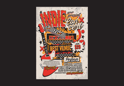 Indie Music Concert Flyer