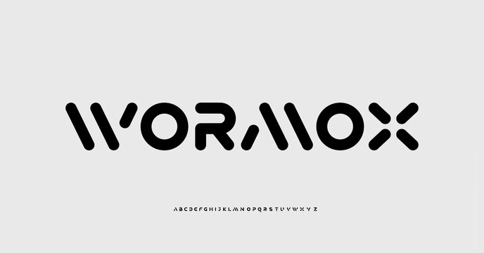 Modern minimal logo alphabet fonts. Typography minimalist urban digital fashion future creative logos fonts. vector illustration