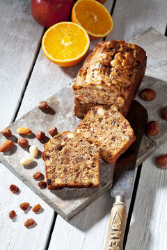 Christmas pastry, Fruit cake with nuts