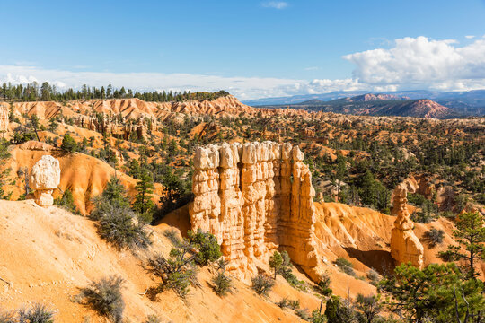 USA, Utah, Bryce Canyon National Park, hoodoos as seen from Fairyland Point