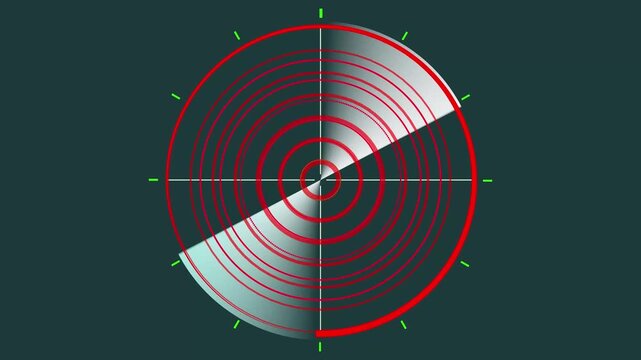 Futuristic Radar Scanning Animation Loop | HUD Interface | 4K Technology Background video.