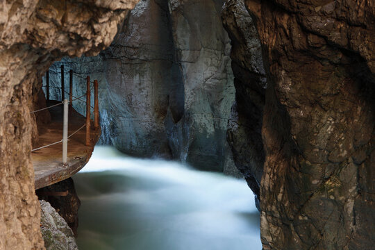 Germany, Bavaria, View of Partnachklamm Gorge