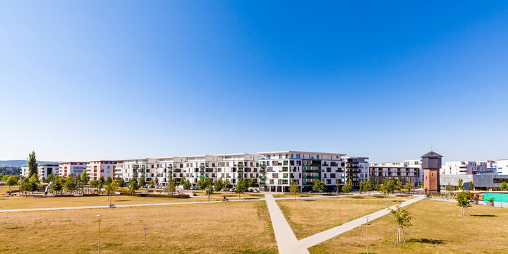 Germany, Karlsruhe, Development area City Park