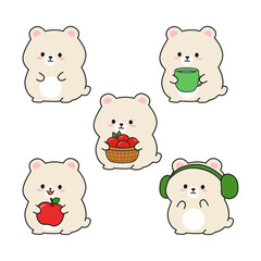 Fototapeta premium Cute animals_Bear 1
