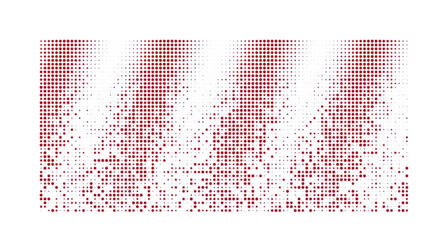 Red and black rectangular grid pattern with diagonal stripes, pixelated texture for digital backgrounds and abstract compositions