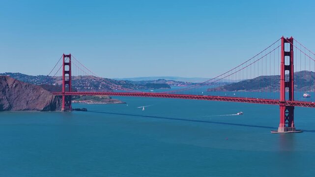 golden gate bridge from far away