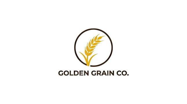 Golden Grain Co logo with wheat stalk symbol.