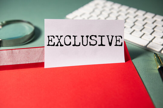 EXCLUSIVE word on white paper