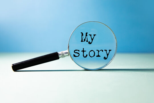 My story text on paper