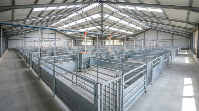 a clean and modern pigsty