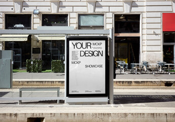 Mockup Of Customized Sign In City