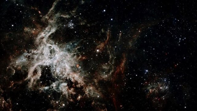 Stunning view of the tarantula nebula in deep space