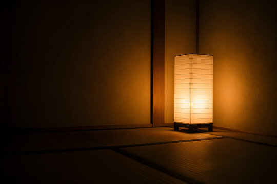 Japanese paper lantern floor lamp