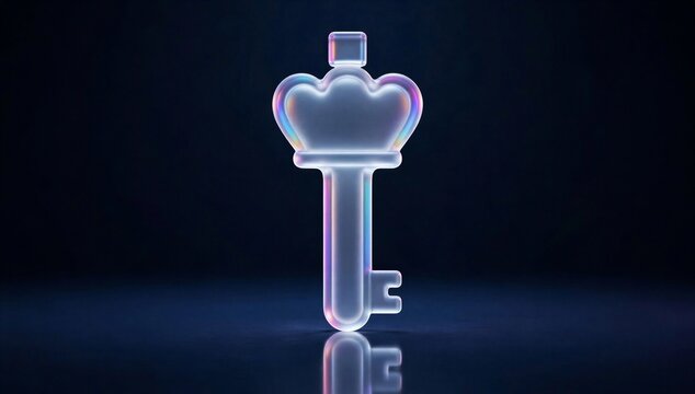 Glowing key on dark background symbolizing privileged access management, secure authentication, permission control, identity protection, and access governance.
