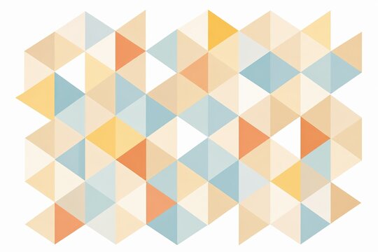 Abstract geometric pattern with colorful triangle shapes and mosaic