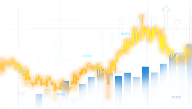 Trade stock market business analytics graph and financial chart. Transparent or png stock market investment trading graph growth.	
