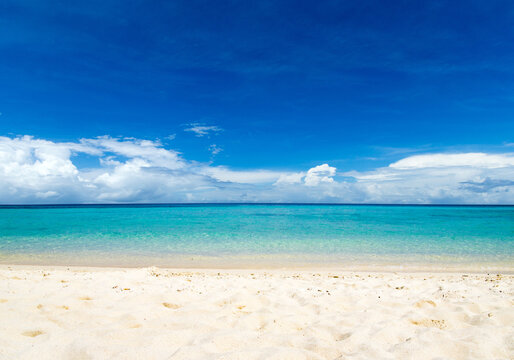Beach and beautiful tropical sea.