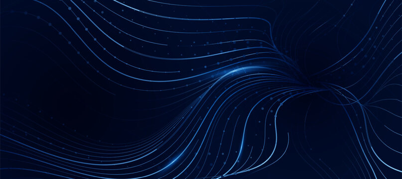 Technology digital data flow background, modern tech banner, corporate business concept, for presentation business or tech event poster EPS 10