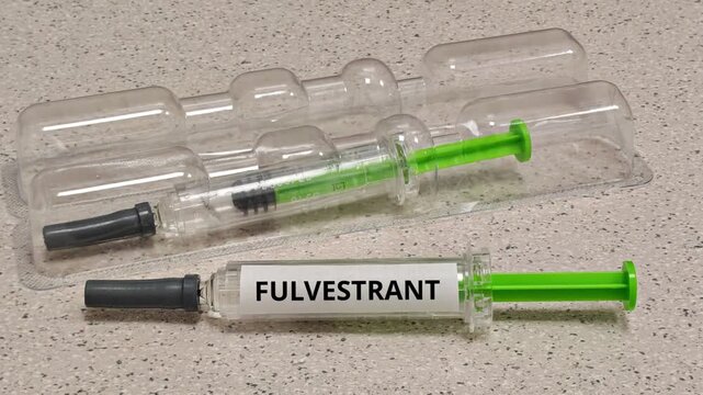 FULVESTRANT estrogen receptor antagonist for hormone positive breast cancer in a prefilled syringe