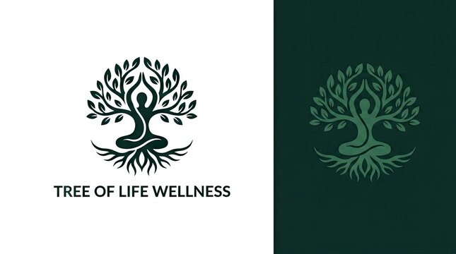 Tree of Life Wellness logo with meditating figure.