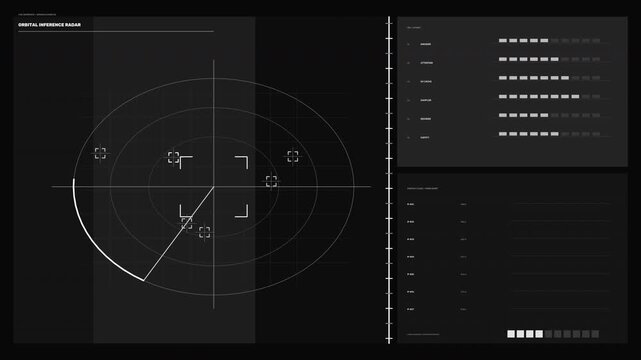 AI Inference Monitoring HUD Seamless Loop