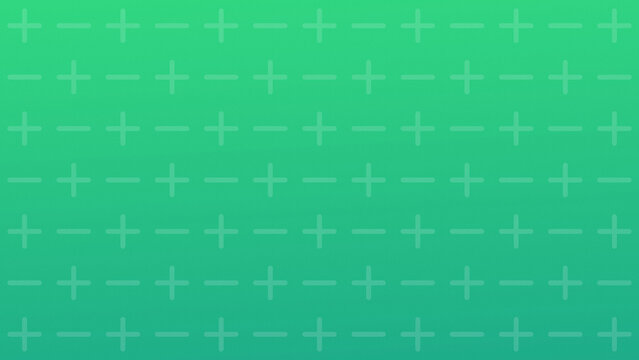 Seamless teal green background with plus sign cross pattern