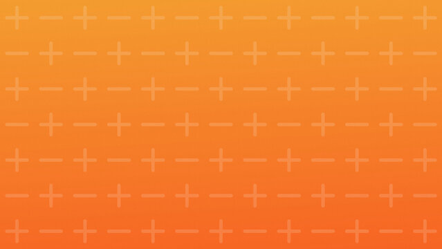 Seamless orange plus sign pattern geometric background design