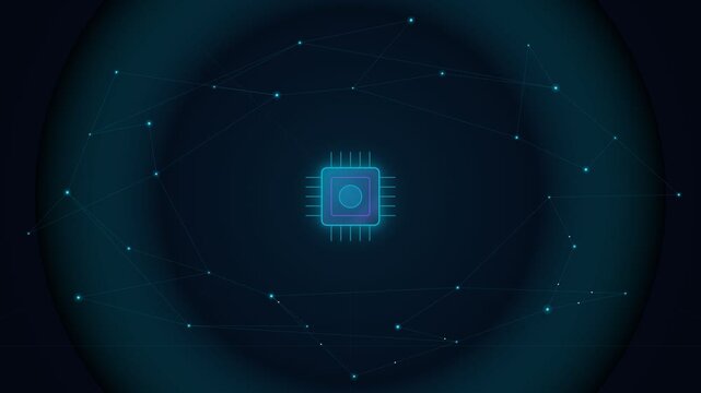 Quantum Cryogenic Superconducting Microprocessor Circuit Animation